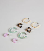 Load image into Gallery viewer, Machete Acetate Hoops